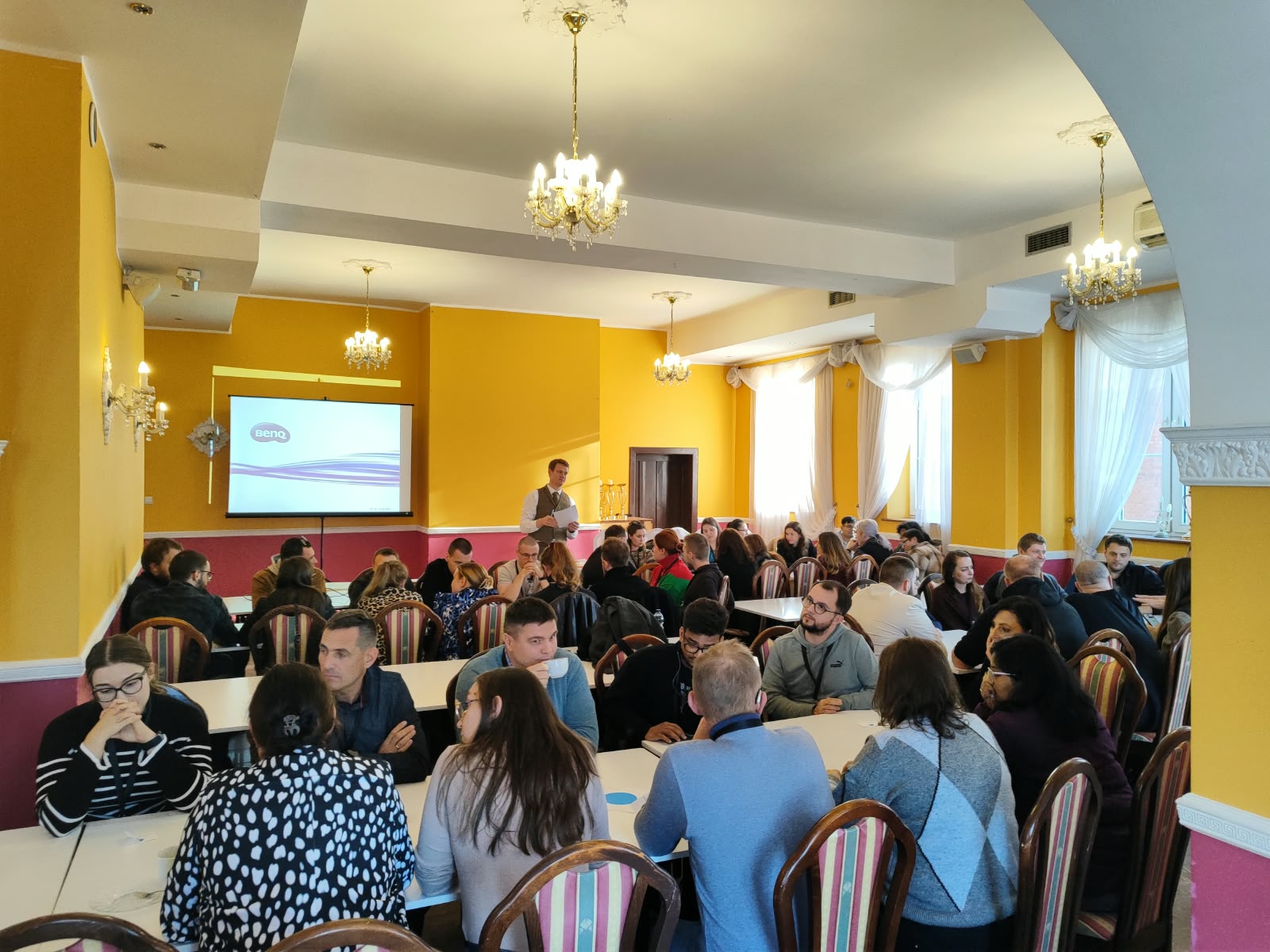 Doktoranci podczas warsztatu integracyjnego