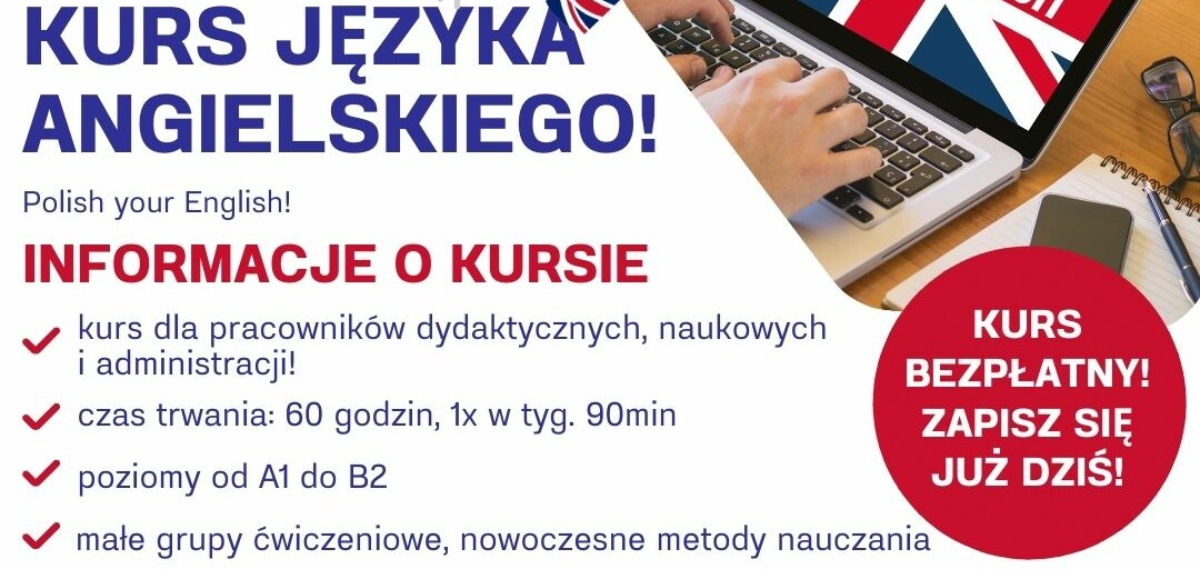 BEZPŁATNE KURSY JĘZYKA ANGIELSKIEGO DLA PRACOWNIKÓW UZ